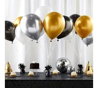 1/3/6 pièces Poids de ballon en métal, décorations de table de ballon à l'hélium DIY, poids de ballon, décorations de fête, convient pour l'anniversaire, le mariage, l'anniversaire, le Nouvel An, Noël