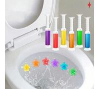 1/3/6 pièces Tablettes de gel nettoyant pour toilettes, agent de nettoyage de salle de bain, désodorisant et parfumeur Bleu 1 pièce,Vert 1 pièce,Couleur aléatoire 3 pièces,12 pièces [rouge + bleu + ja