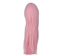 1/3 Ball Gamined Doll Wig Center Parting Easy Styling Glossy Feel Feel High Temperature Doll Hair Perrette pour les enfants (Rose clair)