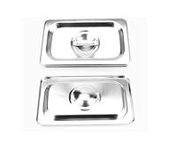 1/3 Gastronorm-Lot de 6 Récipients Alimentaires en Acier Inoxydable (Finition Miroir)- Compatible Four, Grille-Pain, Barbecue & Lave-Vaisselle-Pour Cuisine Professionnelle, Hôtel,Restauration