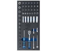 BGS technic Insert de servante d’atelier 1/3 : Jeu de douilles 6,3 mm (1/4") 50 pièces BGS Quantité:1