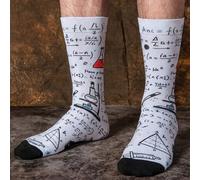 1/3 paire de chaussettes mi-mollet avec motif de graffitis de connaissances scientifiques, chaussettes mi-mollet pour hommes, créatives et intéressantes, mode d'été 39-46HalloweenÉtoffe