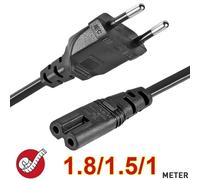 1-3 pièces cordon d'alimentation ue Non polarisé IEC-320-C7 vers CEE 7/16 AC câble d'alimentation européen pour DJI Mavic Air 2/2S pour PS5 PS4 Xbox TV 1M