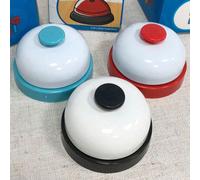 1/3 pièces de cloche à pression manuelle, cloche d'appel, cloche de réponse, cloche de service de réception, cloche de table à manger, cloche pour animaux de compagnie pour la chambre, les voyages, le