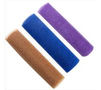 1/3 pièces Éponge de bain en filet africain, gant de toilette exfoliant, serviette en luffa double face, gommage du dos pour une peau lisse