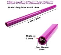 1 3 pièces longueur 50 cm,25 cm OD 20,25,32,40,50mm UPVC violet tuyau Aquarium jardin adaptateur d'irrigation PVC tuyau d'eau - Type 25mm Outer Diameter-Length 50cm(3PCS)