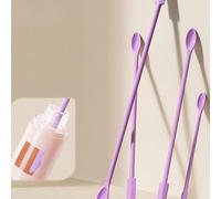 1/3 pièces Mini grattoir en silicone, spatule de maquillage, petit grattoir de beauté réutilisable, mini grattoir, grattoir fin pour pot, grattoir alimentaire, récupérer la dernière goutte de produits