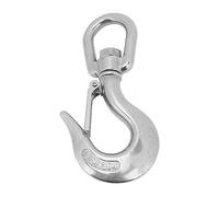 1,3 pouces de chagrin Clevis Crochet en acier inoxydable Crochet de la chaîne de levage rotatif pour les bateaux de pêche des yachts