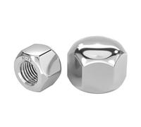 1-30 pièces 304 en acier inoxydable court faible mince Type hexagonal capuchon écrous de gland couvercle écrou aveugle M3-M16(M16 (1Pcs))