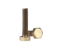 1-30 pièces M3/M4/M5/M6/M8/M10/M12 vis mécaniques allongées à tête hexagonale en laiton, M5x20mm