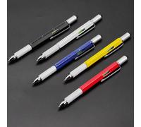 1/30 pièces Stylo multifonction, cadeau idéal pour les hommes, avec stylo à bille/tournevis/niveau/règle, outil multifonction portable pour la réparation à domicile/le bureau/les projets scolaires Aci