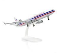 1/300 MD-11 Modle d'avion en métal moulé avec Support American Modèle d'avions en Alliage Modèle d'avion pour Adultes 8.3 Pouces pour Les passionnés d'aviation Cadeaux décorations d'exposition
