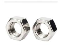1-30pcs M1-M24 304 Stainless Steel Black Finish DIN934 Hex Nuts Suitable For General Machinery Electronic Equipment Fastening(304 Stainless Steel,M16 (4pcs))