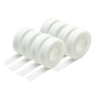 1~30R 5m/rouleau Attache-câbles réutilisable à scratch, largeur 10~25mm, bande auto-adhésive en nylon blanc x 8 rouleaux - largeur 25mm