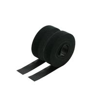 1~30R 5m/rouleau Réutilisable Serre-câbles Crochet Boucle Organisateur de Fils Gestion Largeur 10~25mm DIY Auto-Adhésif Bande de Fixation Nylon Sangle-Noir x 2 Rouleaux-largeur 15mm