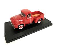 1 32 Adapté pour Ford F100 1956 Camionnette Simulation Moulé sous Pression Voiture Jouet Modèle Alliage Statique Cadeau Voiture Miniature De Collection(A)