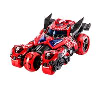1:32 Alliage Launch Chariot Pull Back Diecast Car Avec Sound Light Modèle Jouet Pour Enfants, Rouge