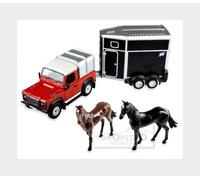 1:32 BRITAINS Land Rover Land Defender 90 1984 With Horse Trailer LC43239