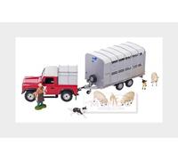 1:32 BRITAINS Land Rover Land Defender 90 1984 With Livestock Trailer LC43138