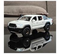 1:32 Convient pour Toyota pour Tacoma TRD camionnette Tout-Terrain en Alliage moulé sous Pression Version Voyage modèle Son et lumière ne Comprend Pas Les Piles(White)
