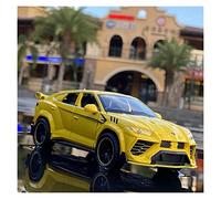 1 32 for Modèle De Voiture en Alliage De Zinc Lamborghini Urus avec Jouets for Enfants Son Et Lumière Voiture Miniature De Collection(Yellow)