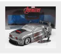 1:32 JADA Ford Usa Mustang Coupe 2006 With War Machine Figure Grey JADA253223015