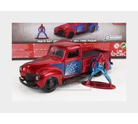 1:32 JADA Ford Usa Pick-Up With Spiderman Figure 1941 Red Blue 253223016