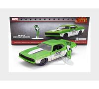 1:32 JADA Plymouth Barracuda With She-Hulk Figures 1973 253223020-34273