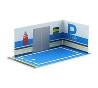 1:32 Parking Modèle Voiture Diecast Garage pour Diorama Collection Fond 32108 Bleu, Style 32108