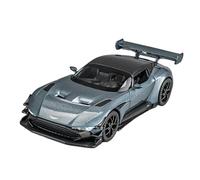 1:32 pour AstonMartin Vulcan Supercar Alliage moulé sous Pression modèle Voiture décoration intérieure lumière sonore Haut favori Jouets Non RC(Gray)