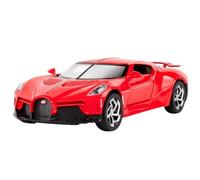 1/32 pour Bugatti Black Night Sound Alliage modèle de Voiture Jouet Collection Souvenir Cadeau 6 Pouces Homme décoratif Bureau(Red)