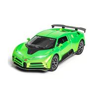 1/32 pour Bugatti Centodieci Métal Moulé sous Pression Retirer Modèle De Voiture Haute Simulation Véhicule De Sport(Vert)