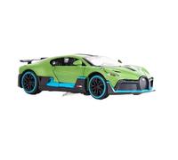 1/32 pour Bugatti DIVO Miniature Toy Car Diecast Model Collection avec Pull Back Sound Light Portes Ouvrables Répliques Miniatures Véhicules à Moteur(Vert)