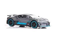 1/32 pour Bugatti DIVO Miniature Toy Car Diecast Model Collection avec Pull Back Sound Light Portes Ouvrables Répliques Miniatures Véhicules à Moteur(Noir)