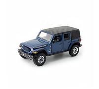 1 32 pour Jeep Wrangler Alliage Moulé sous Pression Modèle De Voiture Voiture De Sport Jouets pour Enfants Et Adultes Retirer Les Véhicules Voitures Jouets Voiture Miniature De Collection(Bleu)