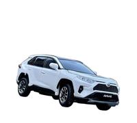 1:32 pour L'échelle RAV4 2020 SUVAmortisseur Son Lumière Jouets De Voiture Miniatures Jouets Non RC(White)