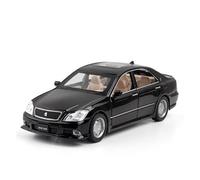 1/32 pour Toyota Crown Luxe Haute Simulation Jouet Ornement Décorations Métal Moulé sous Pression Modèle De Voiture(Noir)