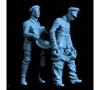 1/32 Soldat Allemand de la Seconde Guerre Mondiale Maquette en résine Pièces en résine non peintes et non assemblées (2 personnes)//7P2q-4