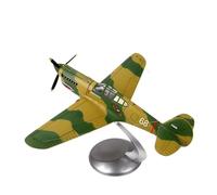 1:32 WWII Flying Tigers P40 en Métal Moulé sous Pression Modèle en Résine Accessoires De Photographie Miniatures Militaires (avec Support) Collection Souvenirs(Beige)