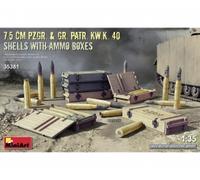 1:35 Caisses de munitions/projectiles 7.5cm KwK.40