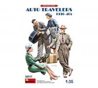1:35 Miniart Figures Auto Travelers 1930-40S Kit MA38017 Modellino