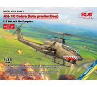 1:35 ICM KIT Ah-1G Cobra Late Productionus Attack Helicopter Kit ICM53031