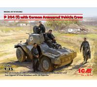ICM 35382 - 1.35 P 204 (F) Avec Allemand Armor Vehiclecrew - Neuf