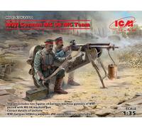 ICM ICM35711 1:35-WWI Deutsche MG08 MG Team (2 Figurines)