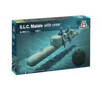 ITALERI -5621 S.L.C. Cochon avec Crew, Échelle 1:35, Modèle Kit, Modèle en Plastique à Monter, Multicolore, IT5621