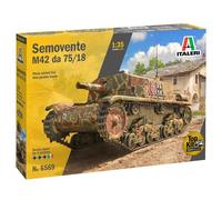 Italeri Maquette Semovente M42 da 75/18 mm 1:35, Kit plastique, détails détaillés