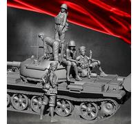 1/35 - Kit de figurines en résine représentant des femmes soldats de la Seconde Guerre mondiale non peintes et non assemblées (5 figurines, sans chars) // x2U7A5