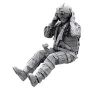 1/35 Kits De Maquettes D'Hélicoptère De Soldats Américains, En Résine Blanche, Moule À Assembler Soi-Même