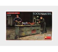 1:35 Miniart Accessories Banco Da Lavoro Toolmakers Kit MA38048 Modellino