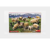 1:35 Miniart Accessories Pecore Sheeps Kit MA38042 Modellino